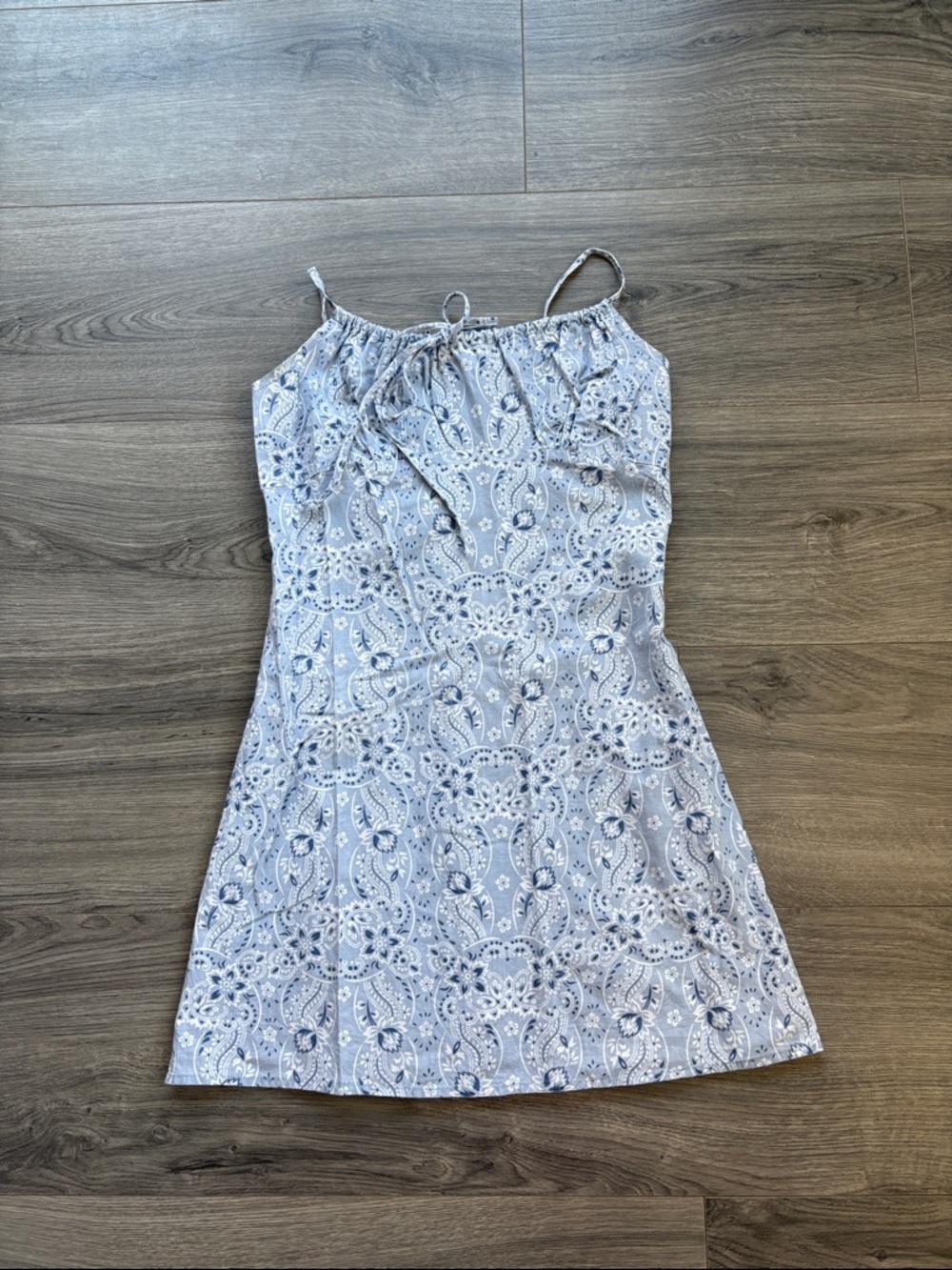 5/$20 Charlotte Russe Light Blue Floral Eyelet Sundress